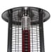 RADtec 80-Inch Ellipse Flame Patio Heater - Black with Ruby Glass