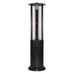 RADtec 80-Inch Ellipse Flame Patio Heater - Black with Ruby Glass