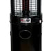RADtec 80-Inch Ellipse Flame Patio Heater - Black with Ruby Glass
