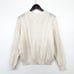 Vintage 90s Wool Blend Ivory Cable Knit Aran Fisherman Sweater Women Size Medium