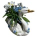 Von Schierholz Handmalerei Made in Germany Beaded Floral Swan