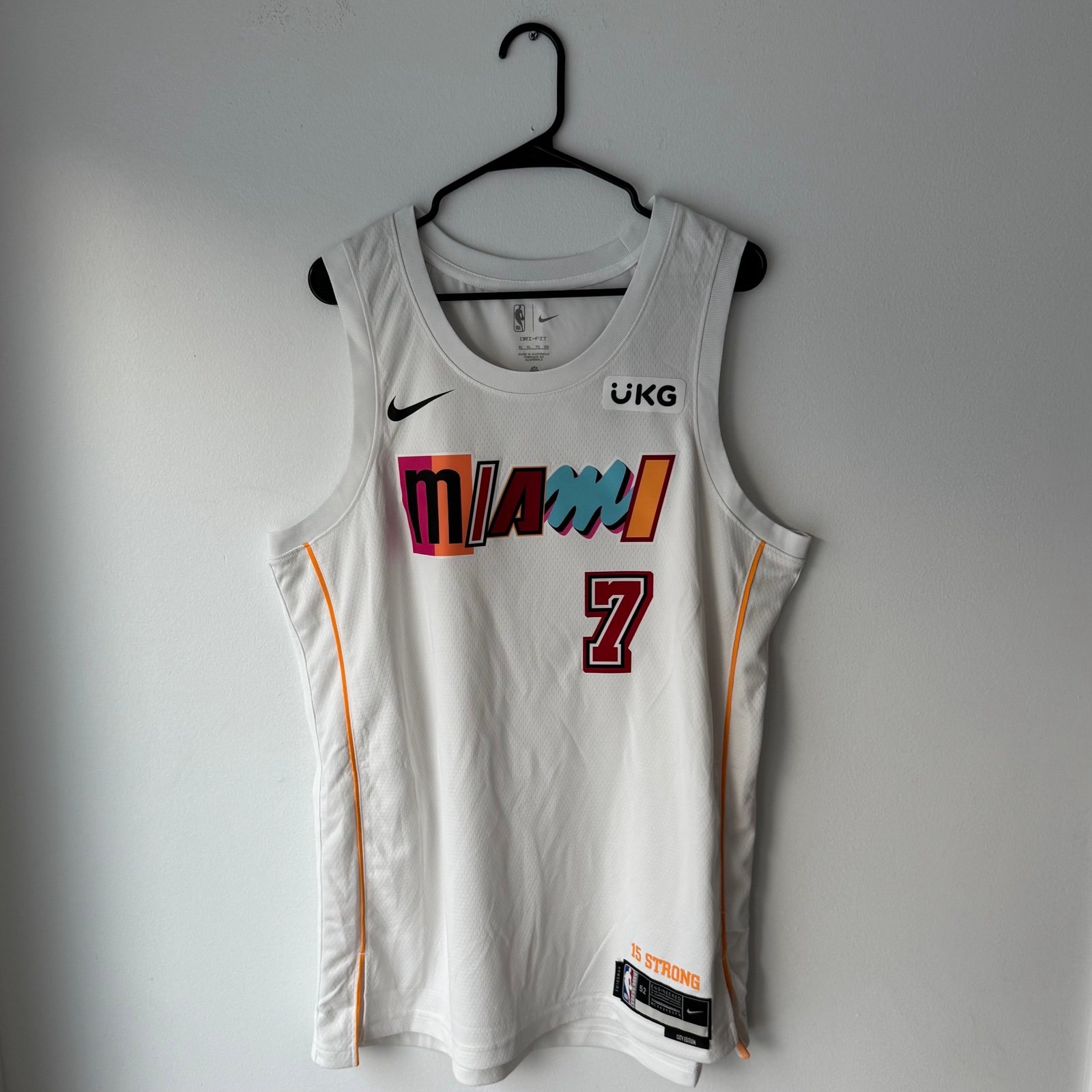 Kyle Lowry (7) Miami Heat Nike White Mashup Vol.2 Jersey - (DO9599-101) Sz: 52
