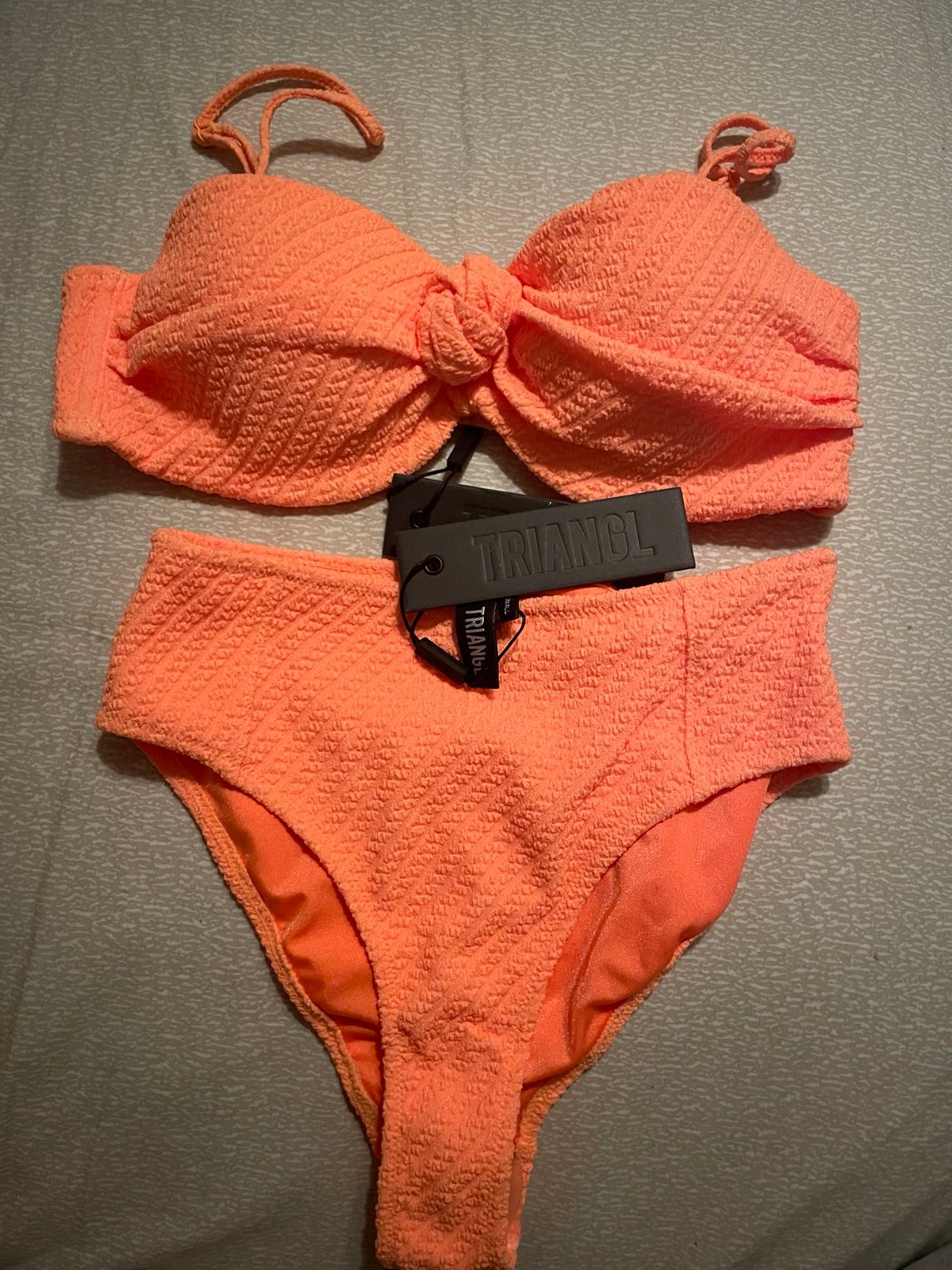 Triangl Orange bikini set