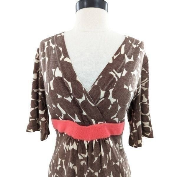 Boden Women Brown Wool Midi Wrap Dress Size 6