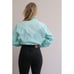 1980's Vintage Aqua & Floral Western Shirt ~ Men's XS to SM Women's SM MD