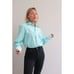 1980's Vintage Aqua & Floral Western Shirt ~ Men's XS to SM Women's SM MD
