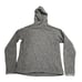 THE NORTH FACE HEATHER GRAY 1/2 ZIP PULLOVER FLEECE HOODIE WOMAN'S LARGE | E2