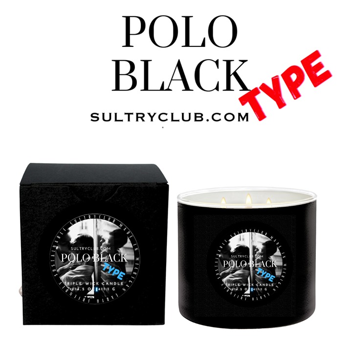 POLO BLACK TYPE 3 WICK CANDLE