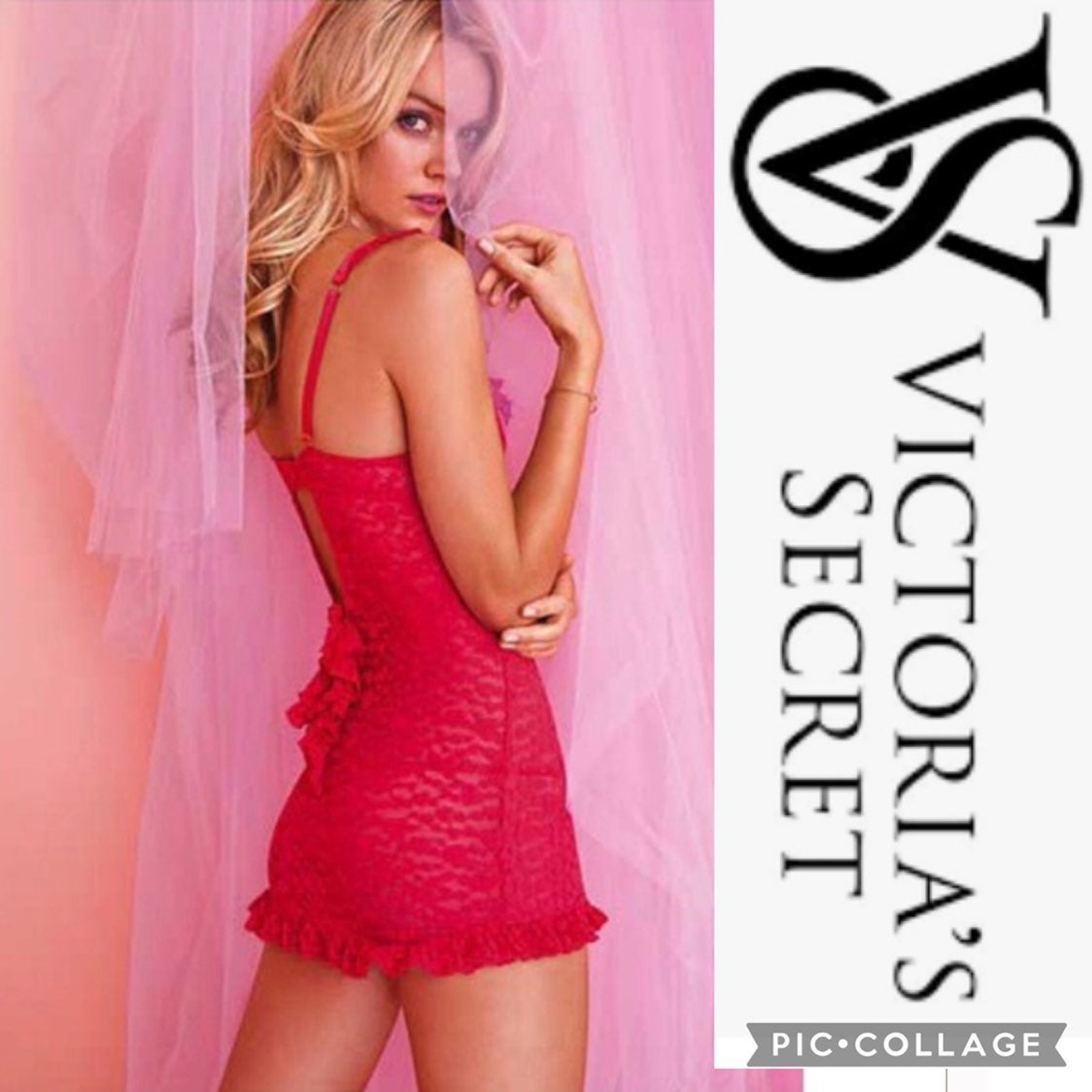 Victoria’s Secret The Lacie Heart Lace Lingerie size large