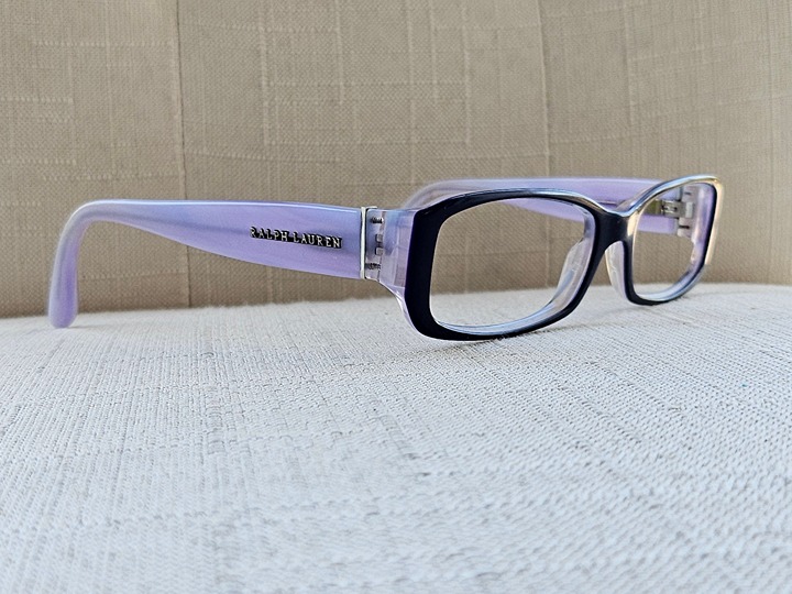 RL Ralph Lauren Women Glasses Frame Lilac/Black Eyeglasses RL6018 Made in Italy