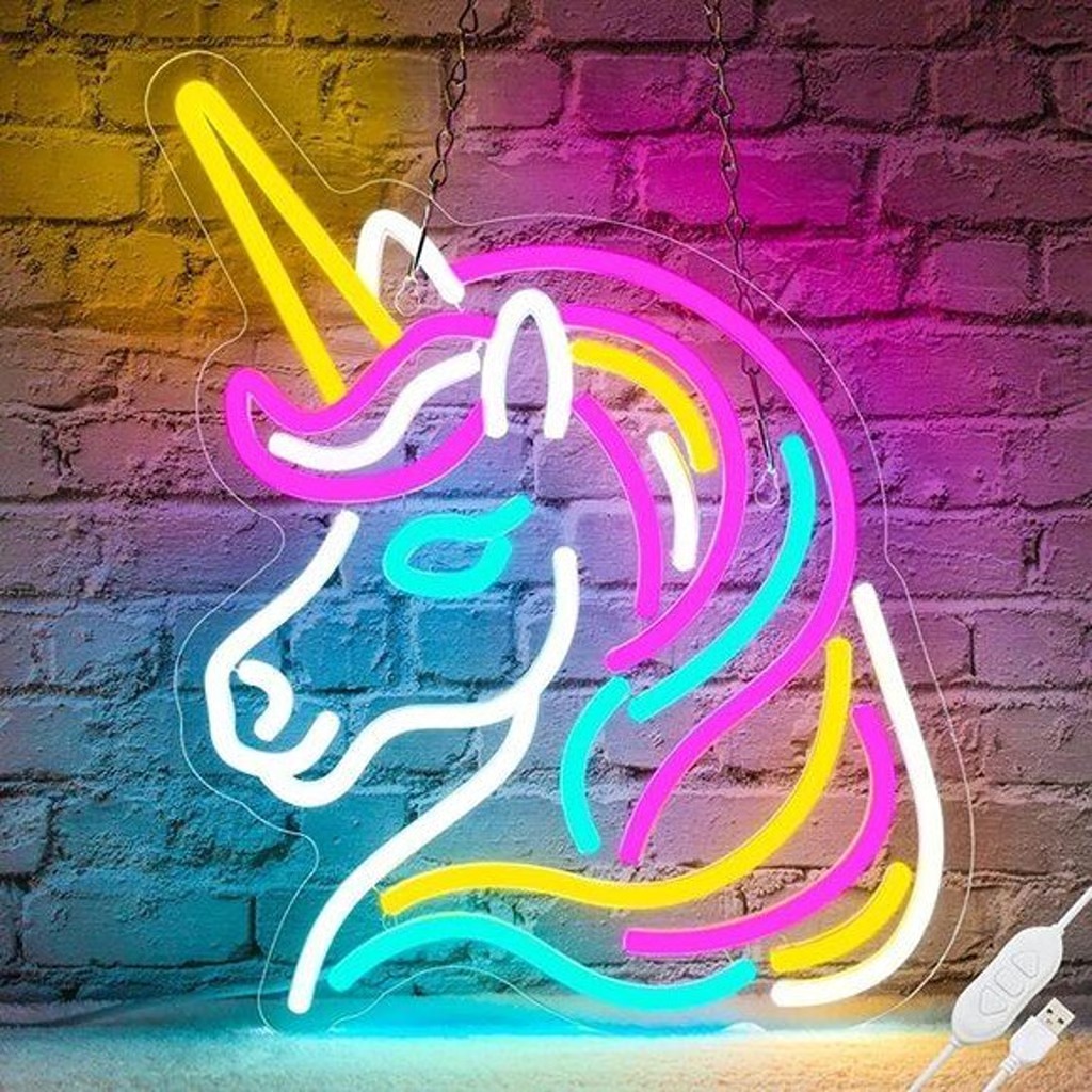 NEW Unicorn Neon Sign for Wall Decor, Dimmable Colorful Unicorn Neon 13 *12.6