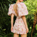 Revolve Sau Lee Posey Dress Womens 10 Floral Romantic Coquette Cottagecore