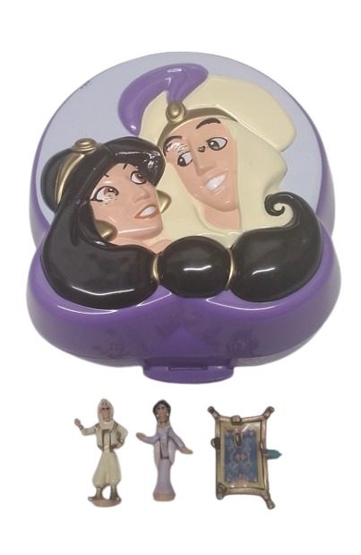 Vintage 1995 Bluebird Polly Pocket ALADDIN Compact Playset - Complete w/ Jasmine