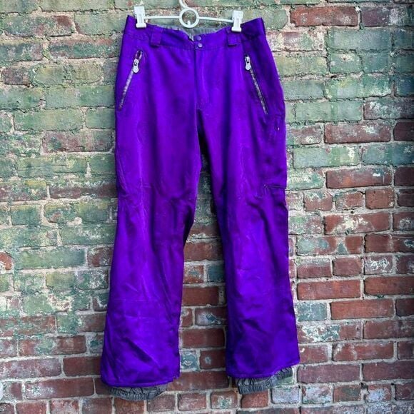 Burton x Kidrobot Snow Pants Men's Size Small Purple Lined Limited Edition Ski