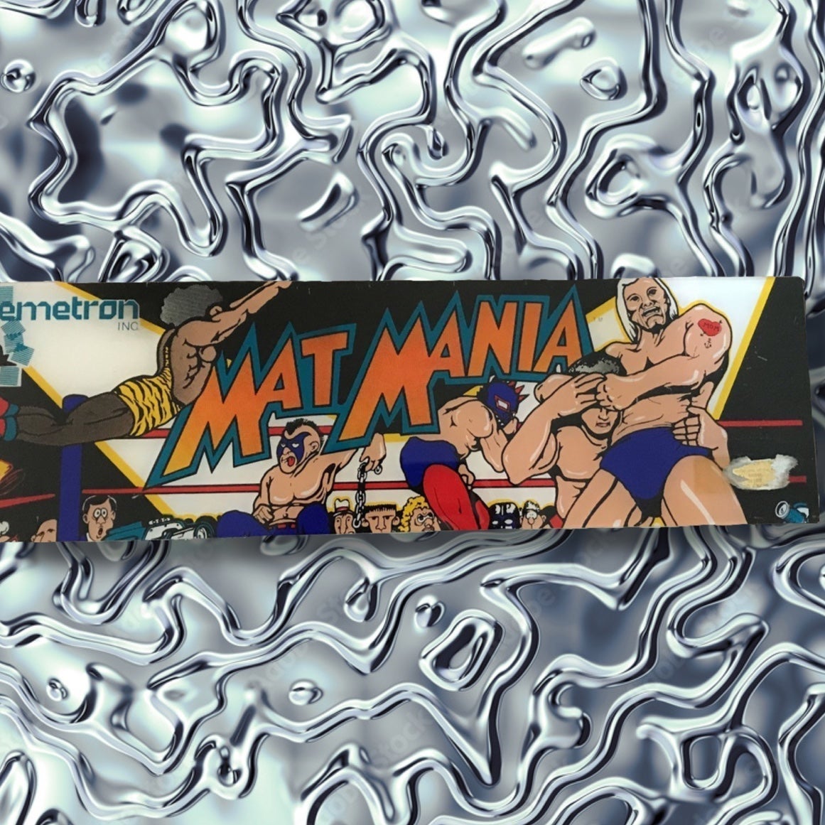 Mat Mania Arcade Video Game Marquee Sign Header Wall Art Decor