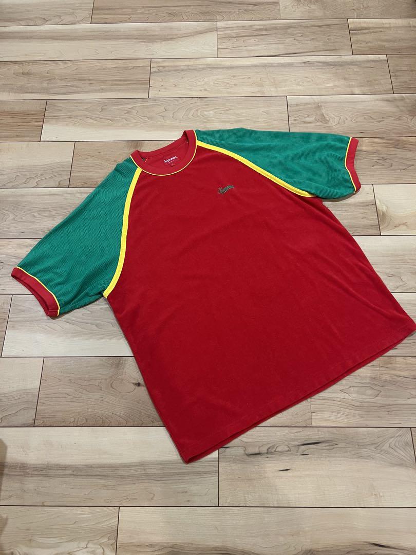 Worn 2-3 times, Supreme Terry Raglan S/S Top Red