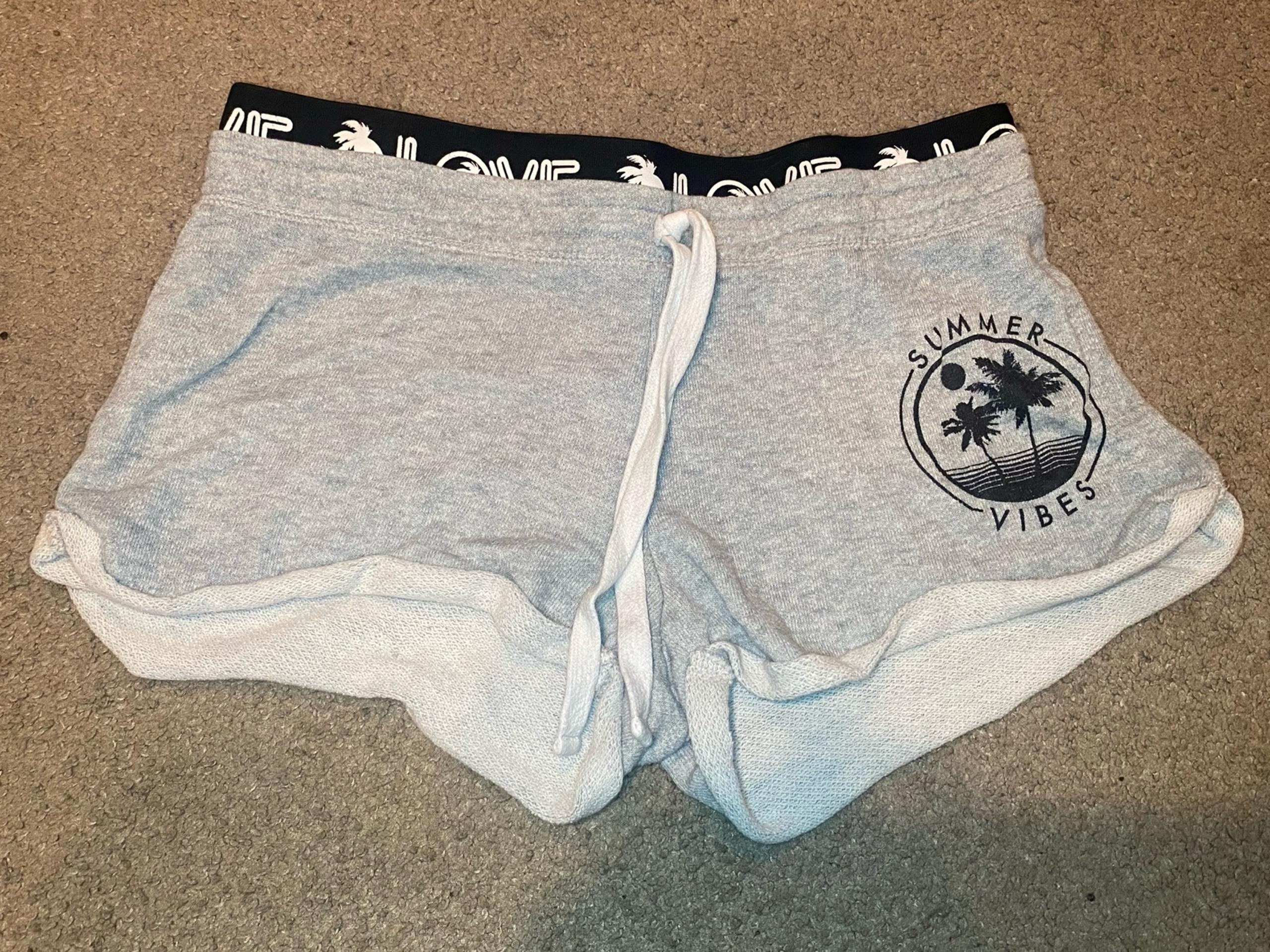 Summer Vibes Short Shorts - Women’s Gray Comfy Pajama Shorts - Workout Shorts