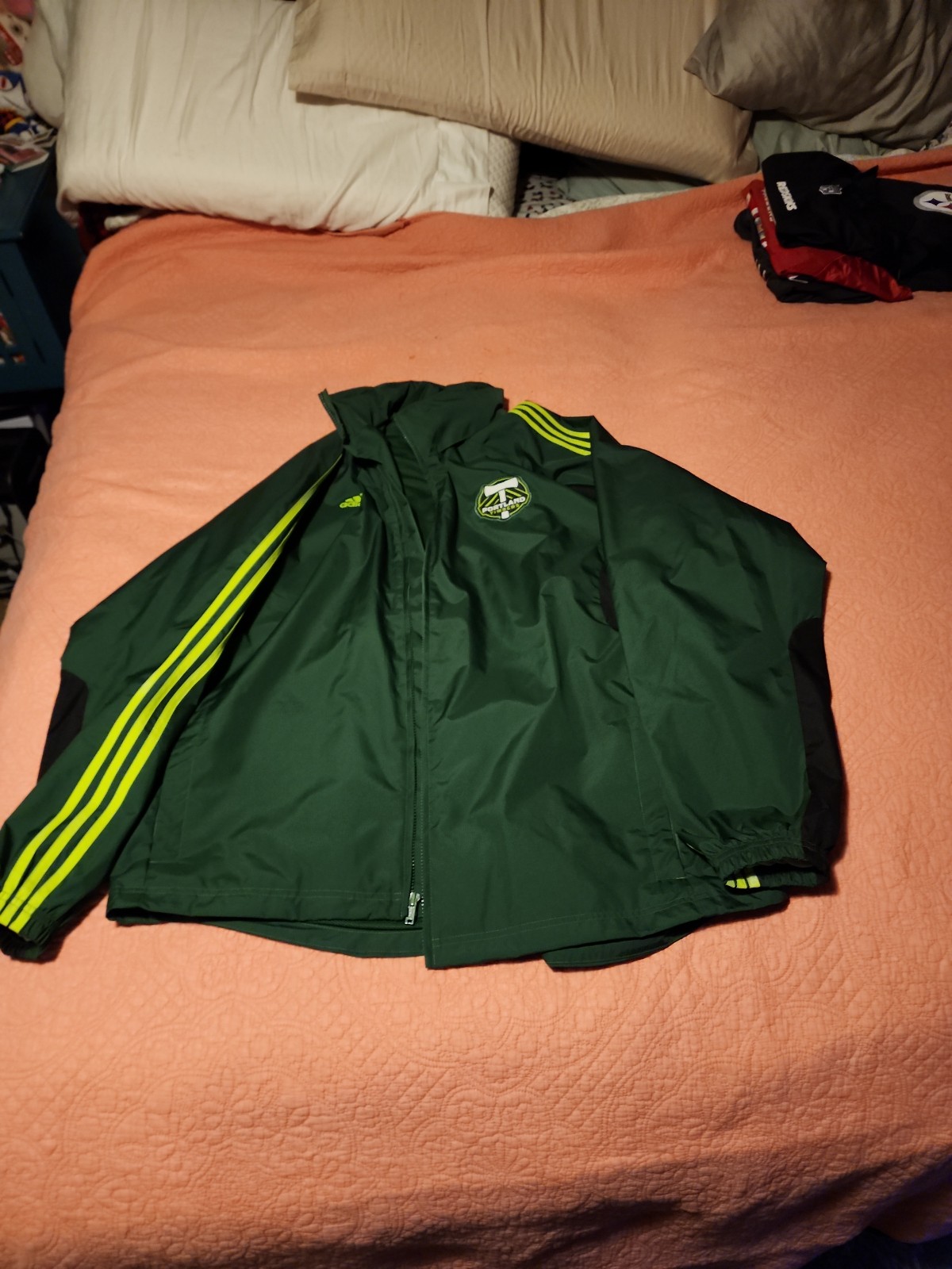 Portland Timbers MLS Adidas Soccer Warm-Up Jacket