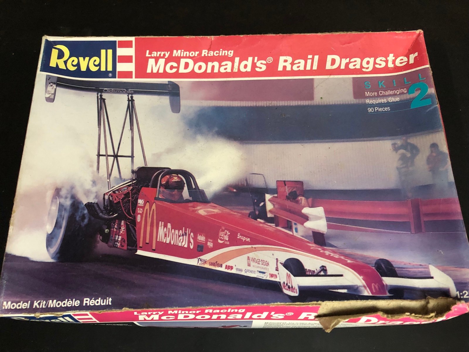 Revell 1/25 McDonalds Rail Dragster Larry Minor Racing Open Box Complete