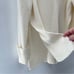 Athleta Shasta V-Neck Oversized Wool Chunky Knit Ivory Dove Chunky Sweater Small