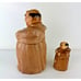 VTG Ceramic Twin Winton Friar Cookie Jar Pepper Shaker Thou Shalt Not Steal 12