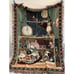 Vintage Night Before Christmas Fringe Blanket 90s Goodwin Throw Tapestry 59 x 45