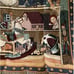 Vintage Night Before Christmas Fringe Blanket 90s Goodwin Throw Tapestry 59 x 45