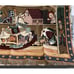Vintage Night Before Christmas Fringe Blanket 90s Goodwin Throw Tapestry 59 x 45