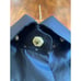 ANGELO GALASSO 1195 Women's Button Down Shirt Blouse Blue GORGEOUS COLOR