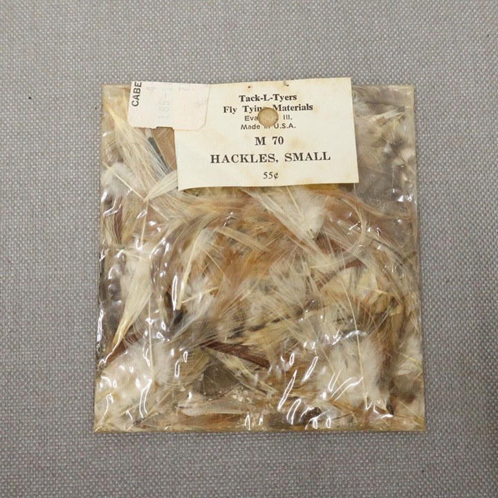 NOS Vtg Tack-L-Tyers Fly Fishing Feathers Hackles Small M70 Assorted Colors