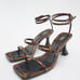 NEW WITH TAGS: DOUBLE STRAP LEATHER SANDALS