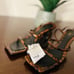 NEW WITH TAGS: DOUBLE STRAP LEATHER SANDALS