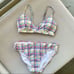 NWT Anthropologie Checkered Veronica Bikini Set Swimsuit Plaid Two Piece Swim