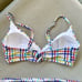 NWT Anthropologie Checkered Veronica Bikini Set Swimsuit Plaid Two Piece Swim