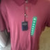 Men’s new size XL Nat Nast three button polo red maroon shirt short sleeve