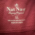 Men’s new size XL Nat Nast three button polo red maroon shirt short sleeve