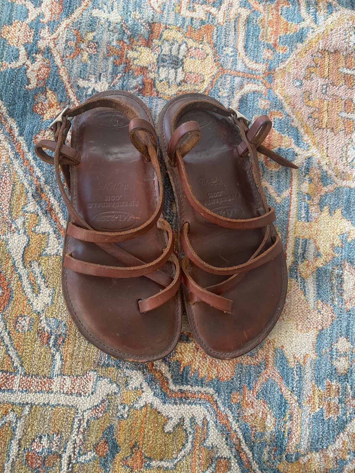 Handmade Leather Strap Sandals Vibram Soles