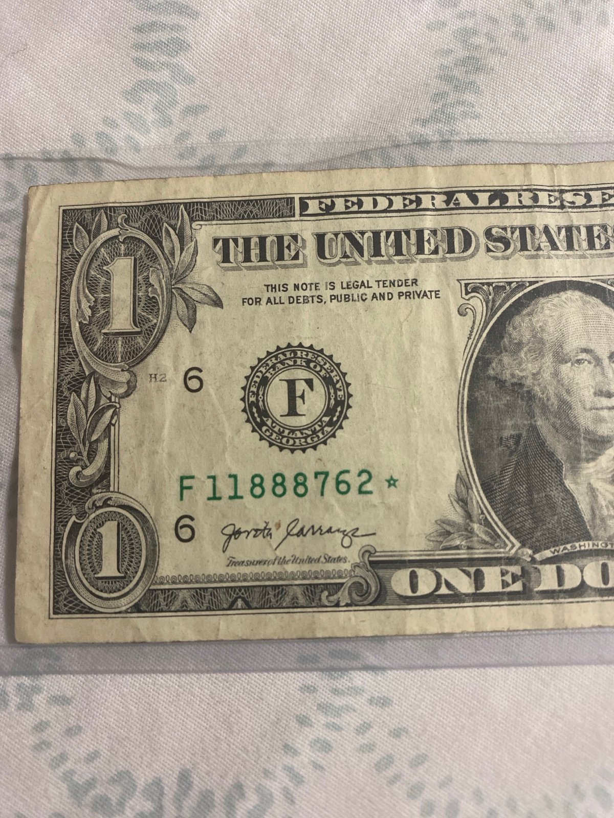 1 Dollar Bill Star Note or Repeater
