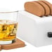 Funny Coasters for Adults & Kids, Cool Cork Coasters Set of 4, Absorbent Drinks