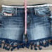 DRIFTWOOD Connie Shorts Embroidered Tassel Hem Blue Wash Size 26 Bohemian EUC