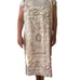Z Handmade Letter Print Apron Linen Cotton Popover Wrap Open Back Crafts Cooking
