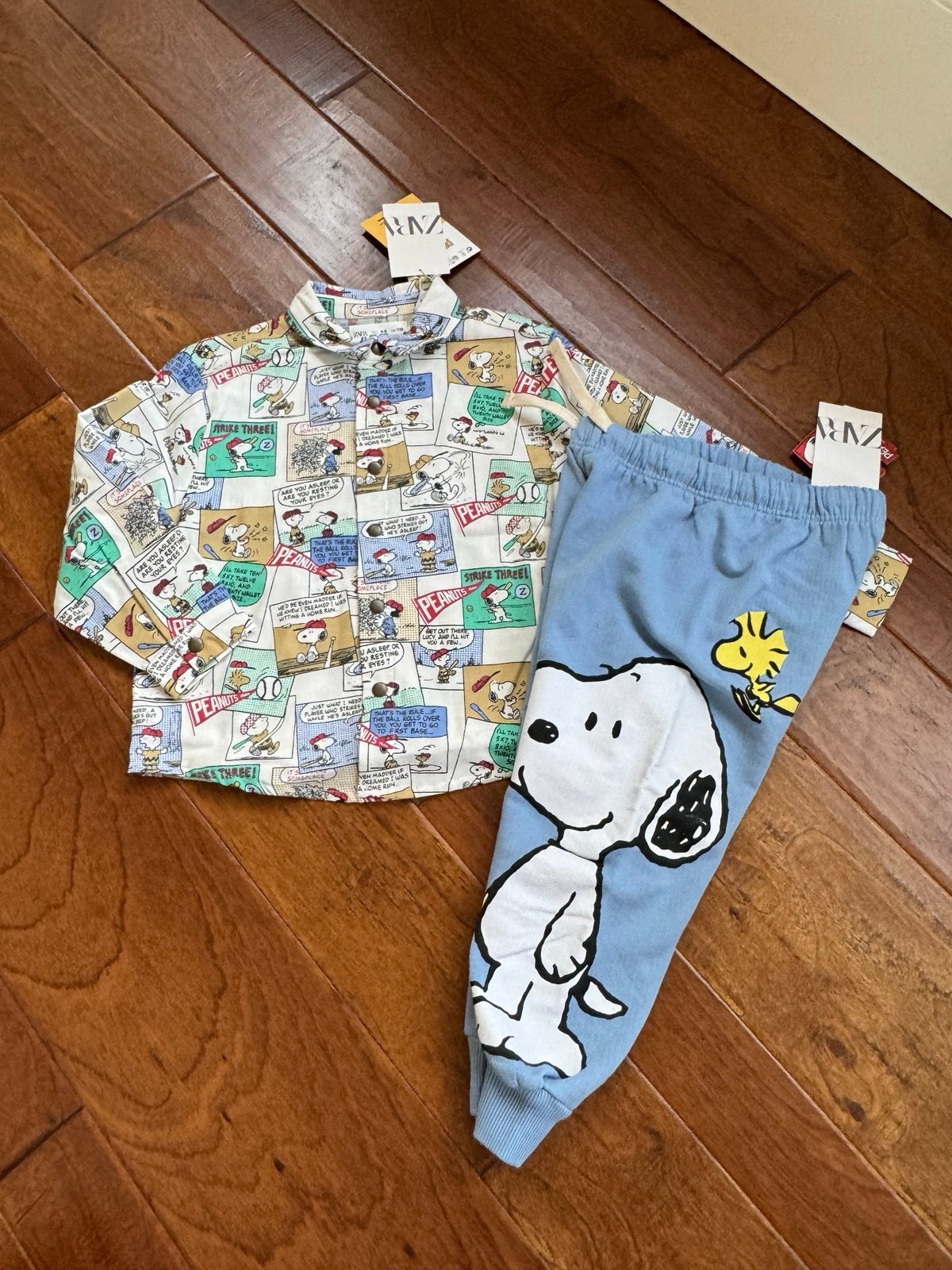 New Zara Snoopy Peanuts outfit