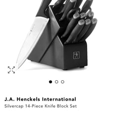 Henckels Knife Set silvercap 14-piece knife block set