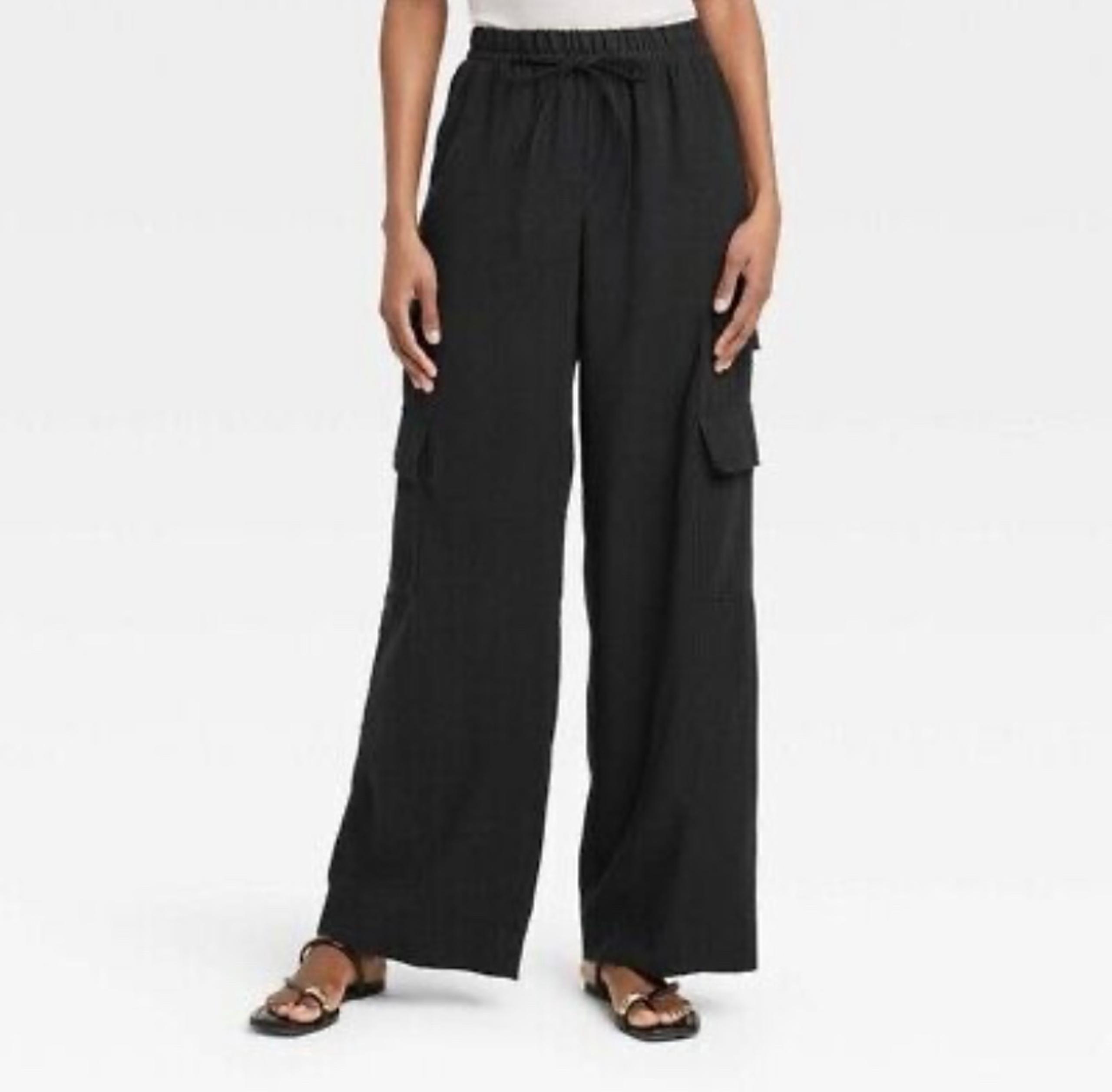 A New Day Women’s High-Rise Wide Leg Cargo Pants