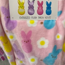 New Pink Easter Peeps Throw