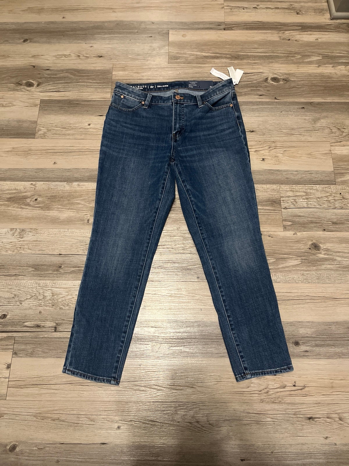 NWT Talbots Flawless Slim Ankle Womems Jeans Size 8p