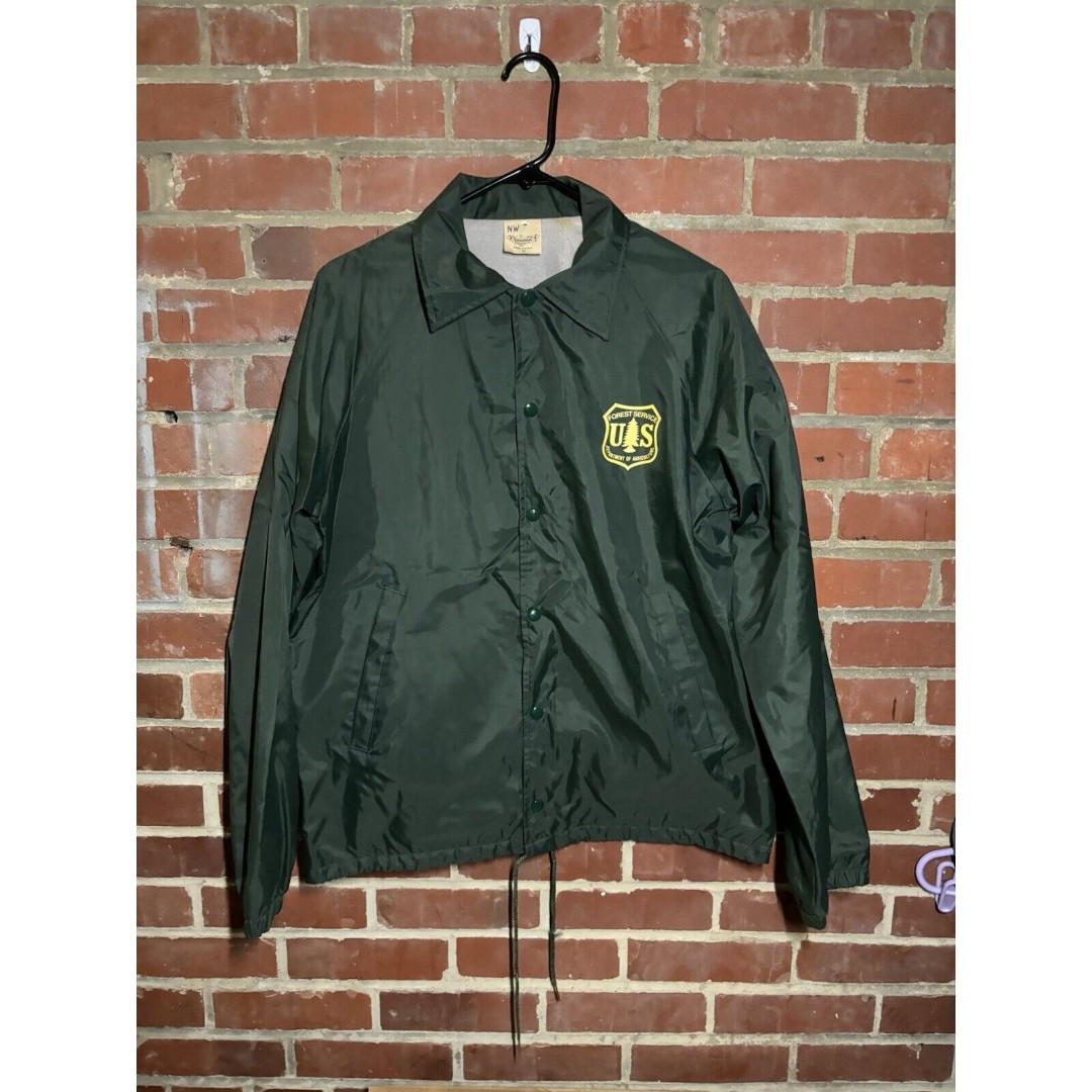 Vintage 90's US Forest Service Department of Agriculture Snap Jacket Adult M