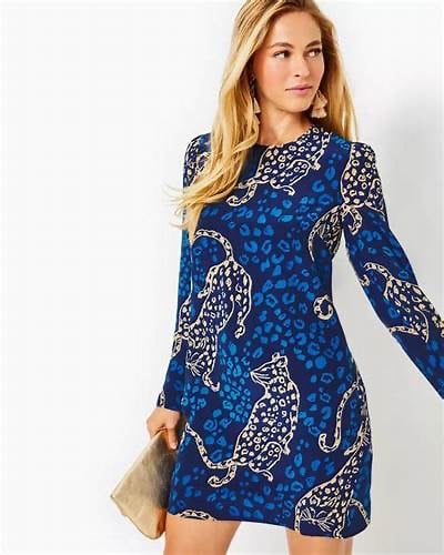 Lilly Pulitzer Tyra long sleeve silk dress