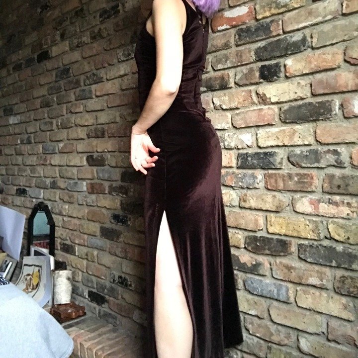 90s formal velvet dress 1990s homecoming