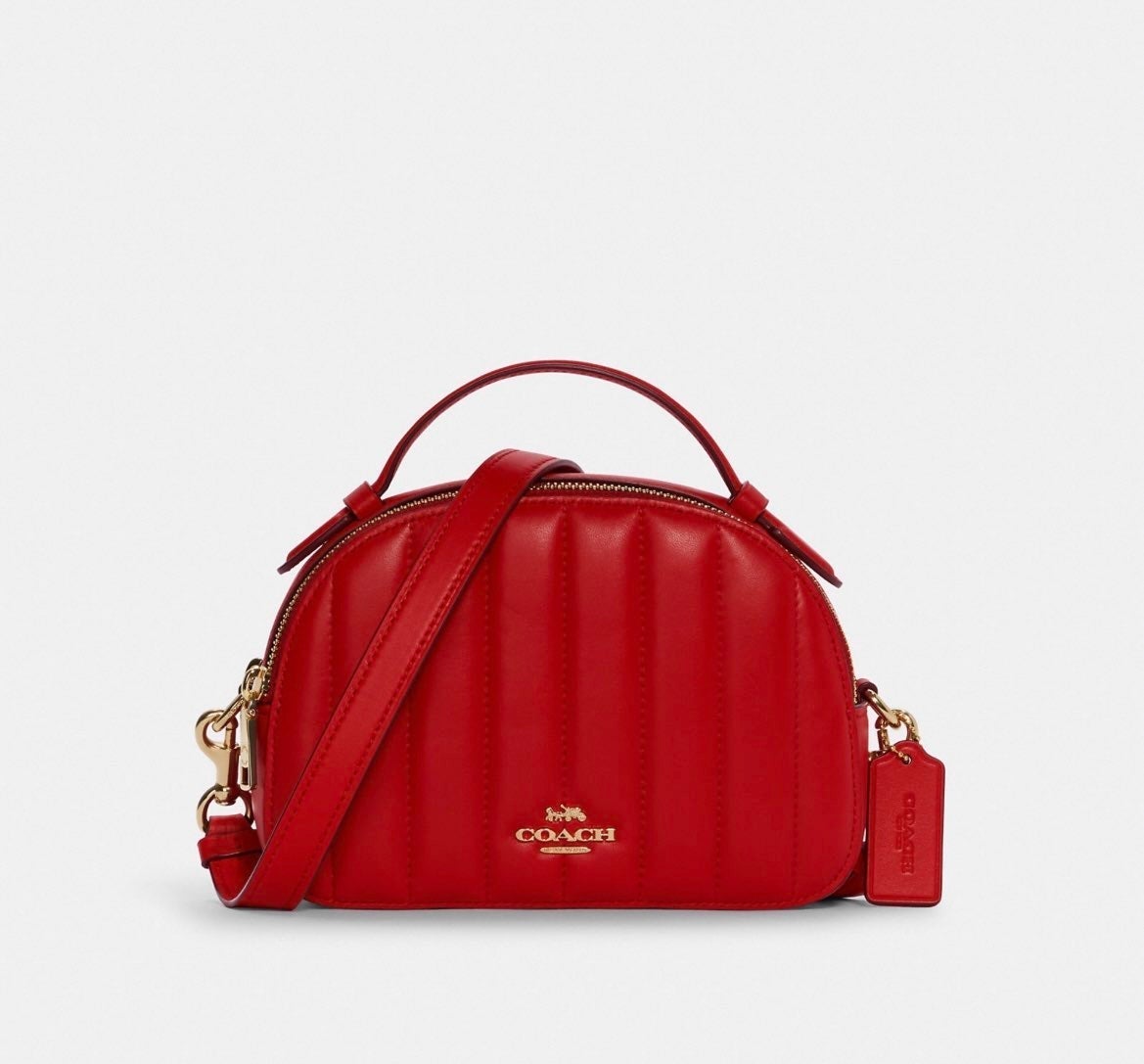 Coach Serena Satchel With Linear Quilting